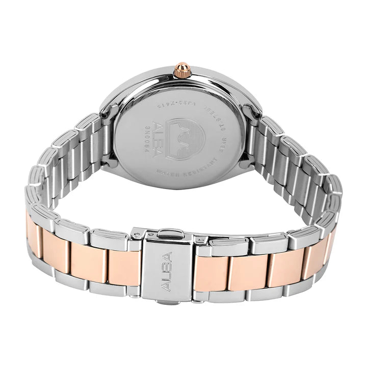ALBA | Rosegold Dial with 12 Stones | Women's Watch