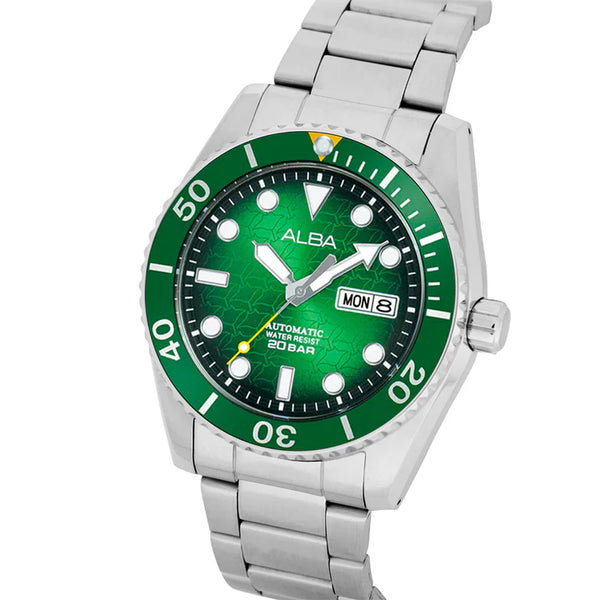 ALBA | Green Dial With Green Bezel Automatic | Men's Watch