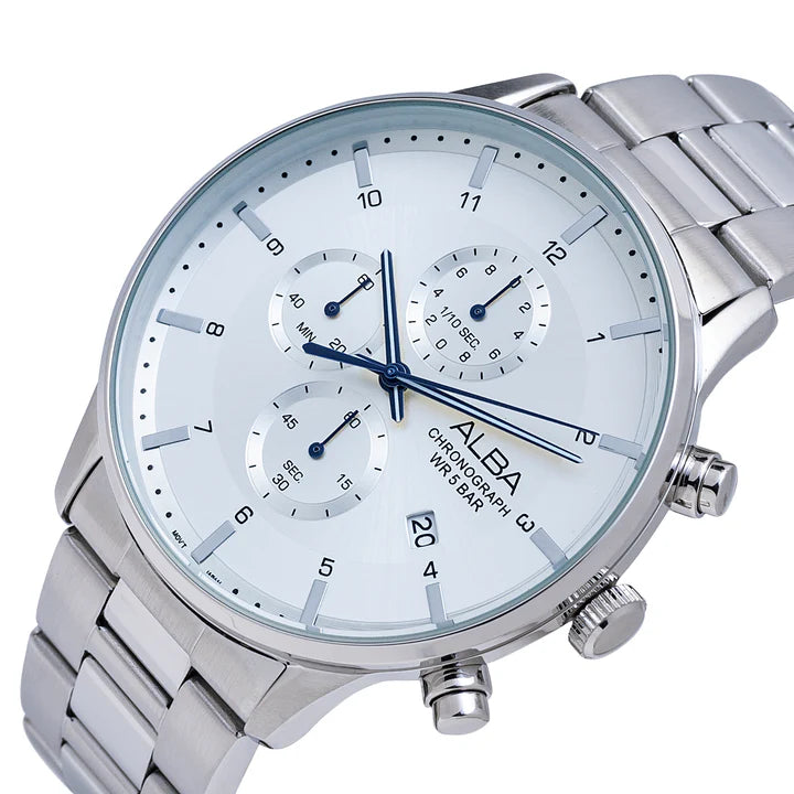 ALBA | Silver White Dial Chronograph | Men's Watch