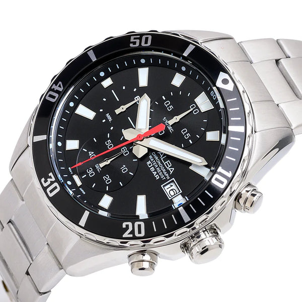 ALBA | Black Dial Chronograph | Men's Watch