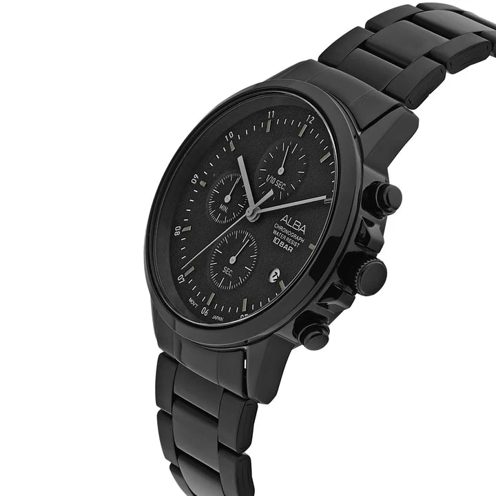 ALBA | Full Balck with Black Dial Chronograph | Men's Watch