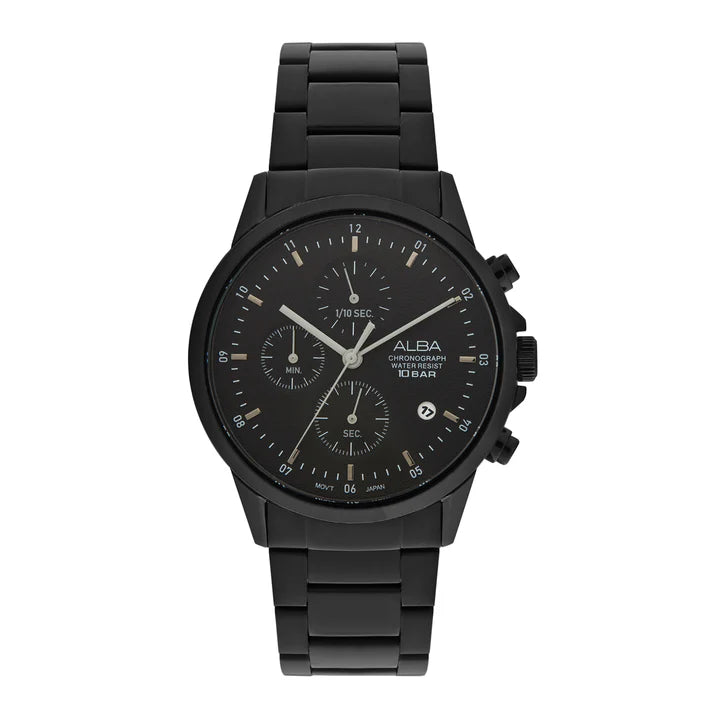 ALBA | Full Balck with Black Dial Chronograph | Men's Watch
