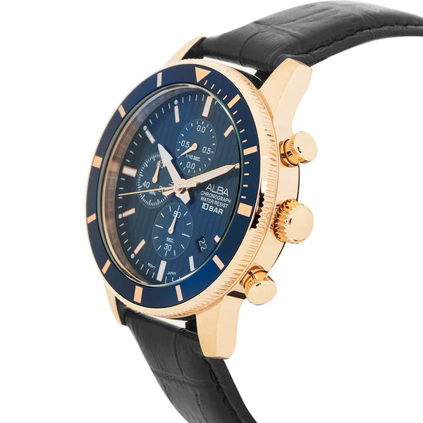 ALBA | Blue Dial Chronograph Blue Bezel | Men's Watch