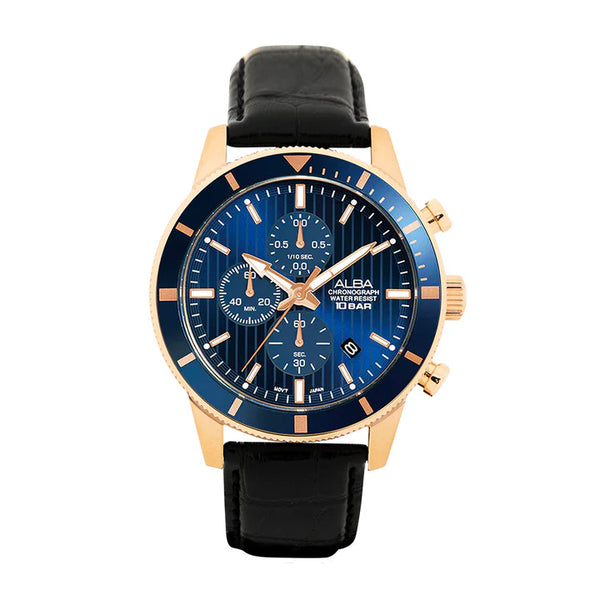 ALBA | Blue Dial Chronograph Blue Bezel | Men's Watch