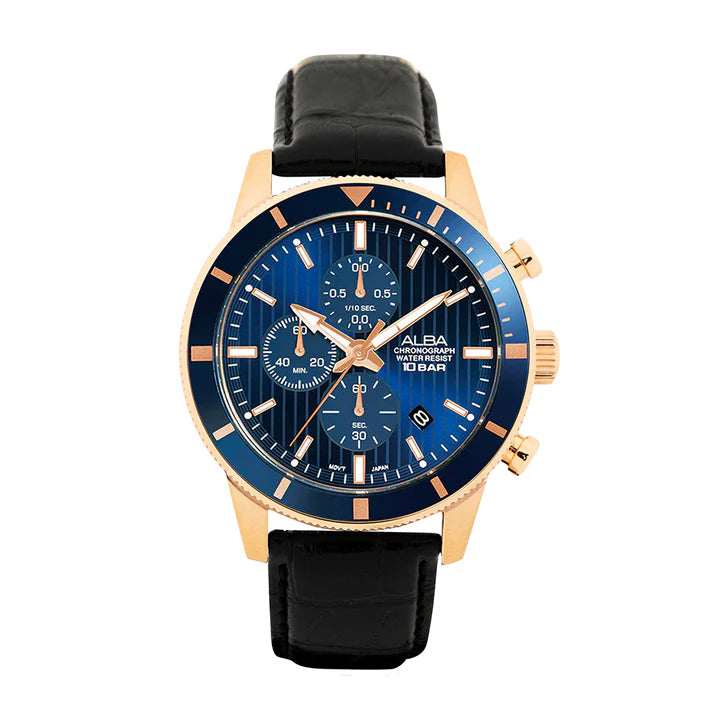 ALBA | Blue Dial Chronograph Blue Bezel | Men's Watch