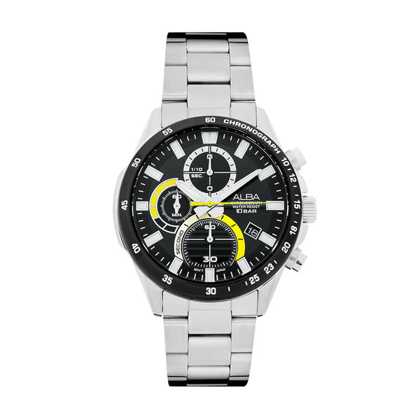 ALBA | Charcoal Black Dial Chronograph Black Bezel | Men's Watch