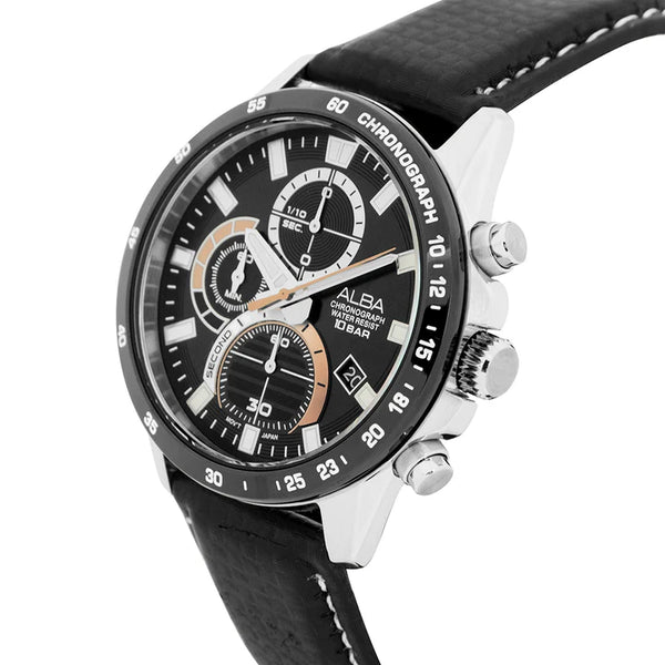 ALBA | Black Dial Chronograph Black Bezel