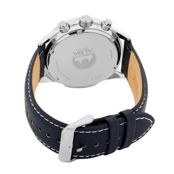 ALBA | Sky Blue Dial Chronograph Blue Strap