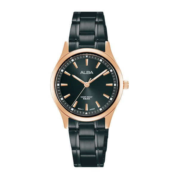 ALBA | Black Dial with Rosegold Case | Women's Watch