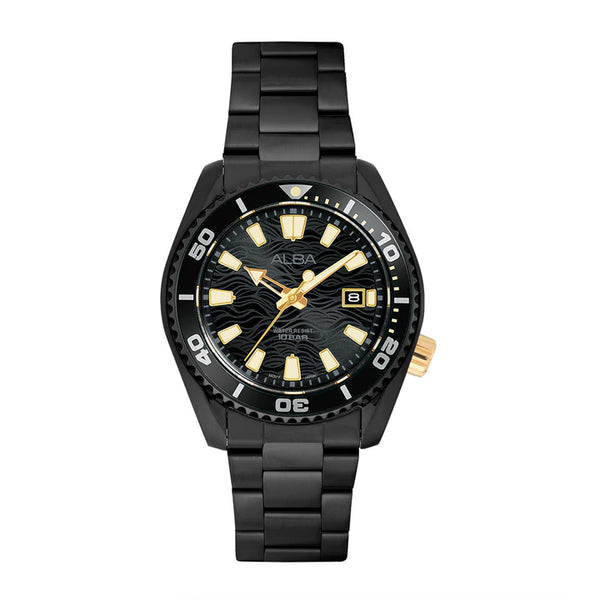 ALBA | Black Dial with Golden Index | Men's Watch