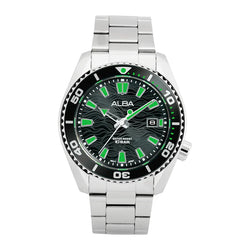ALBA | Black Dial with Green Index | Men's Watch
