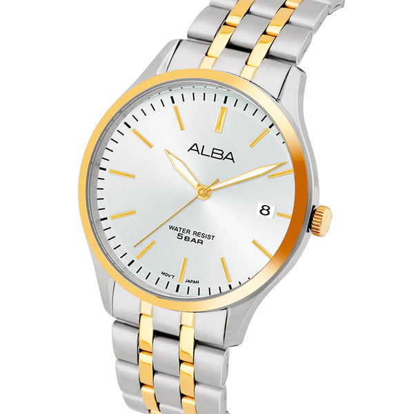 ALBA | White Dial with Golden Index | Men's Watch