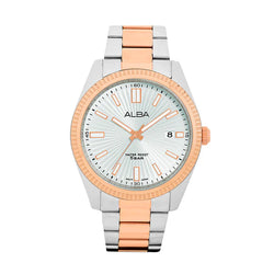 ALBA | White Dial with Rosegold Index | Men's Watch