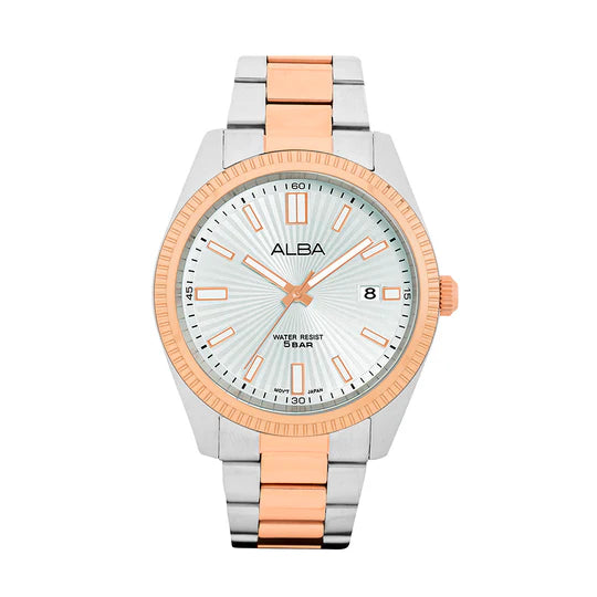 ALBA | White Dial with Rosegold Index | Men's Watch