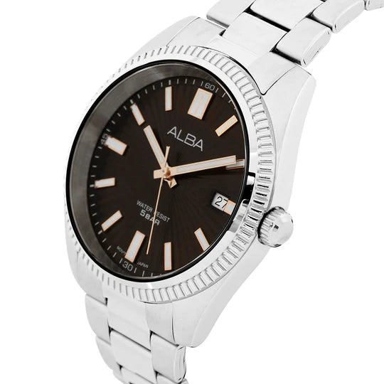 ALBA | Brown Dial with White Index | Men's Watch