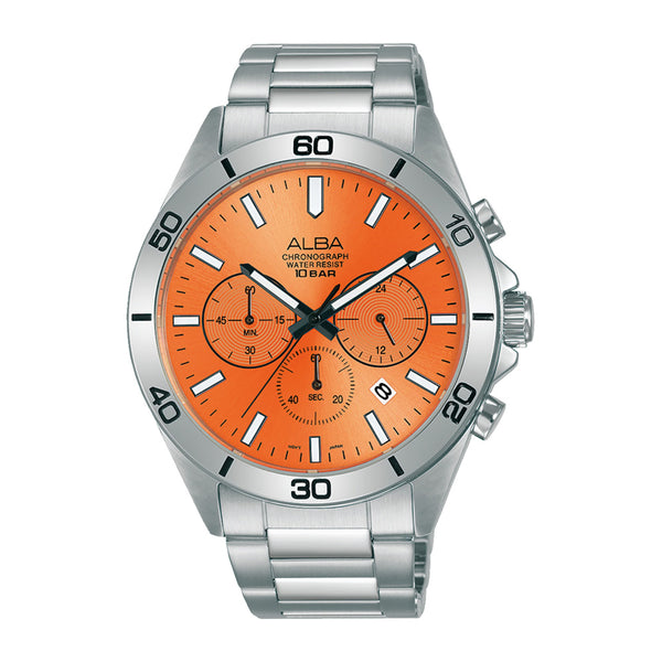 ALBA | Orange Dial Chronograph | Men's Watch