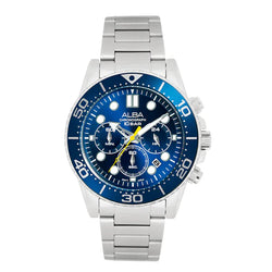 ALBA | Blue Dial Chronograph with Blue Bezel | Men's Watch