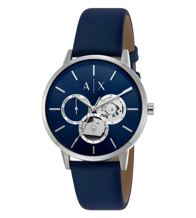 Armani Exchange cayde blue classic dial watch for men -AX2746