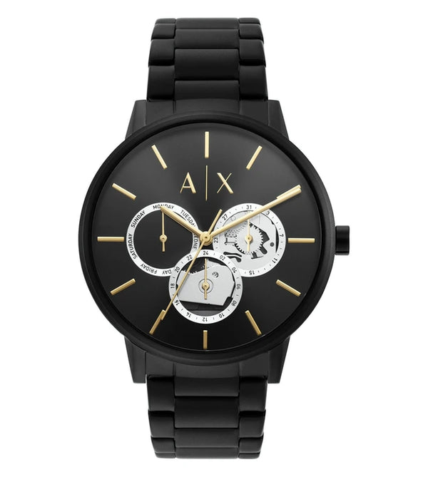 Armani Exchange dante black classic dial watch for men  -AX2748