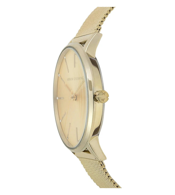 Armani Exchange analog womens gold watch  -AX5536