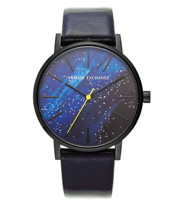 Armani Exchange lola black leather straps womens watch  -AX5575
