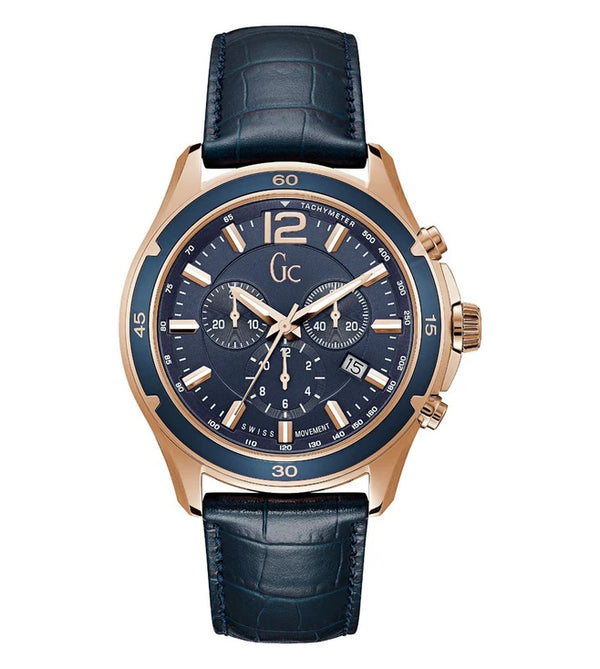 Guess Collection Leather Men's Watch-Y26001G7