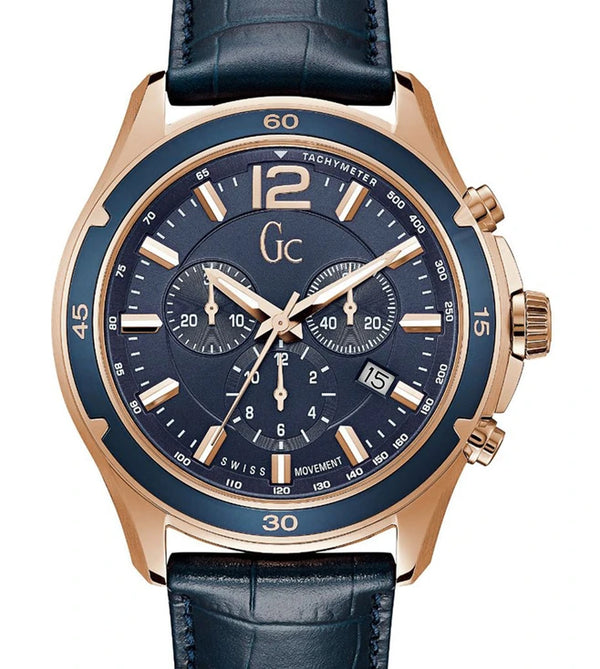 Guess Collection Leather Men's Watch-Y26001G7