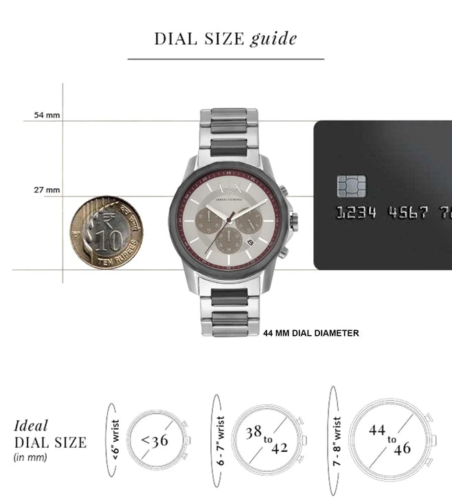Armani Exchange Banks watch chronograph for men -AX1745