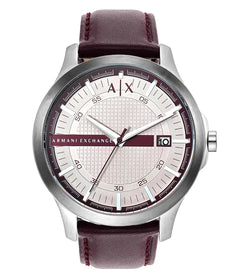 Armani Exchange hampton brown leather mens watch  -AX2452