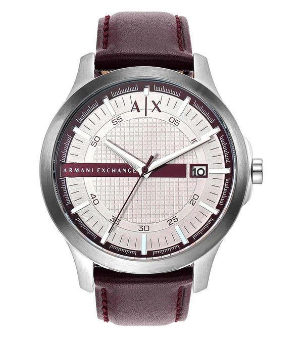 Armani Exchange hampton brown leather mens watch  -AX2452