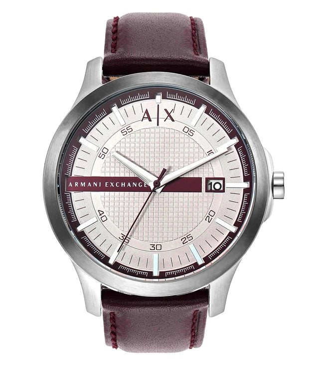 Armani Exchange hampton brown leather mens watch  -AX2452