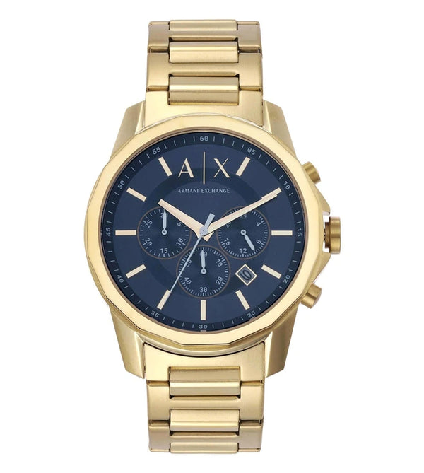 Armani Exchange gold tone stainless steel mens watch set  -AX7151SET