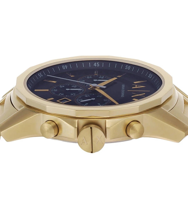 Armani Exchange gold tone stainless steel mens watch set  -AX7151SET