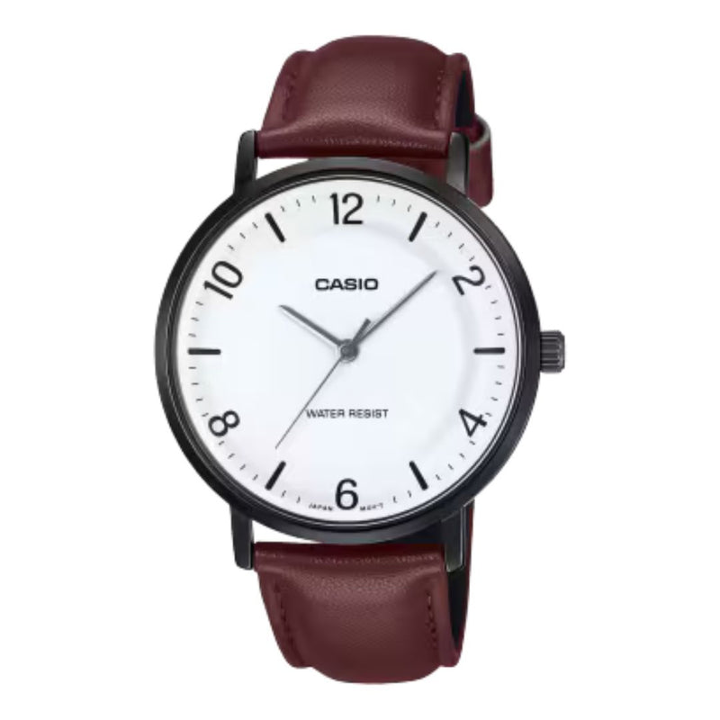 Brown Casio Analog Watch MTP-VT03BL-7BDF